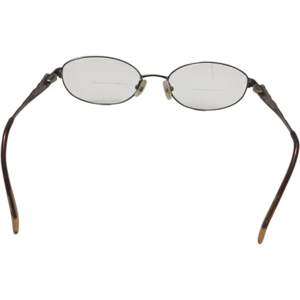 Bulova Spokane Oval‎ Eyeglasses Caramel Frames Only Brown Rhinestone 50-17-135